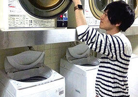 洗濯機はもちろん全自動乾燥機もあります